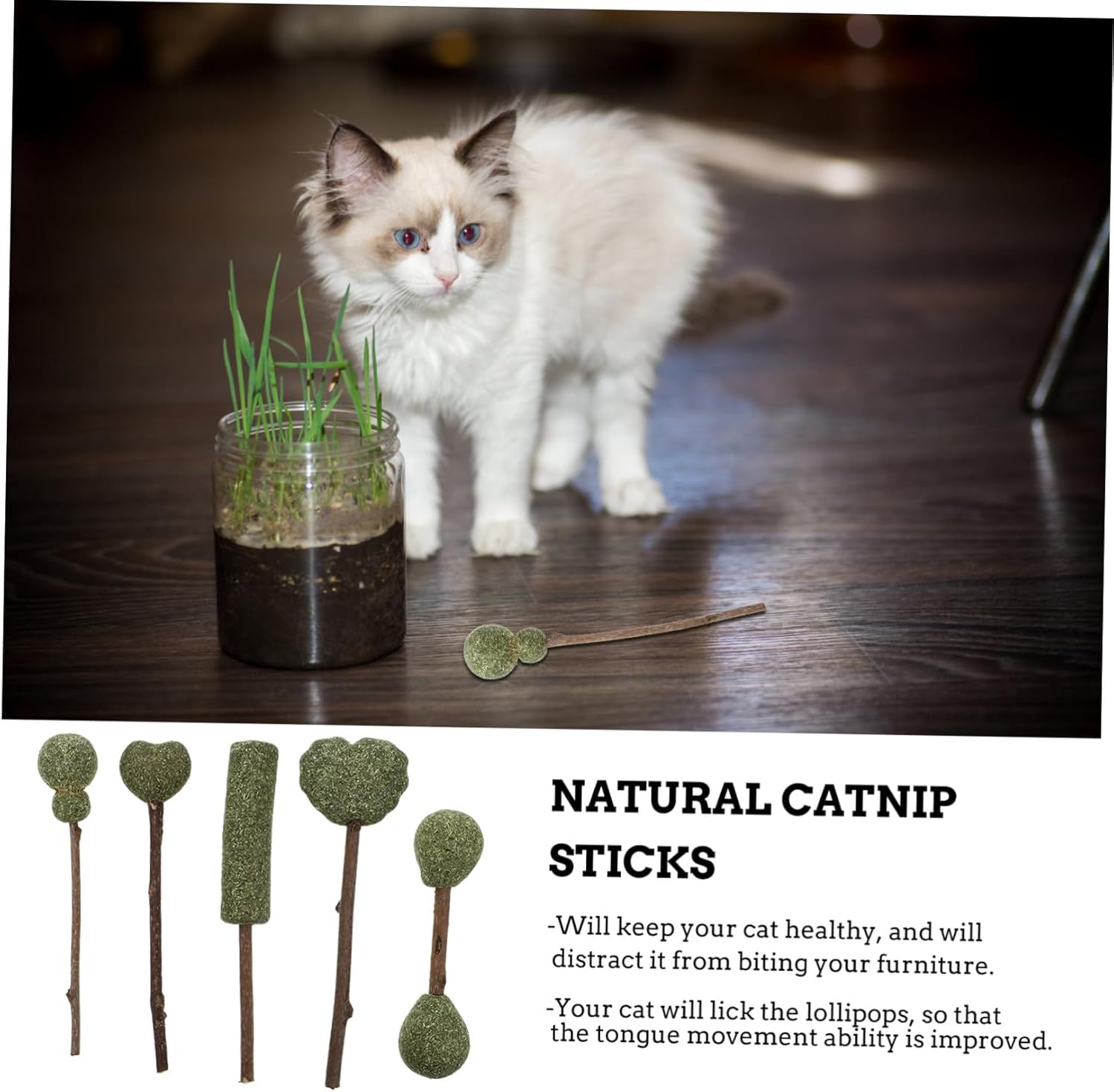 NATURAL CATNIP STICKS / JUGUETE INTERACTIVO PARA GATO
