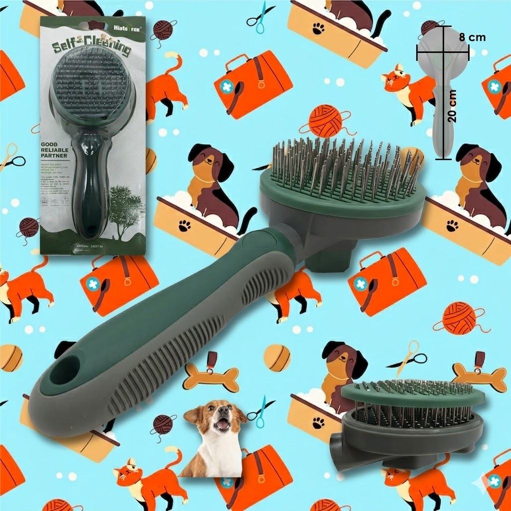 Cepillo Self-Cleaning Historen para Perros y Gatos