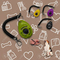 Clicker de Entrenamiento para Perros con Pulsera Elástica