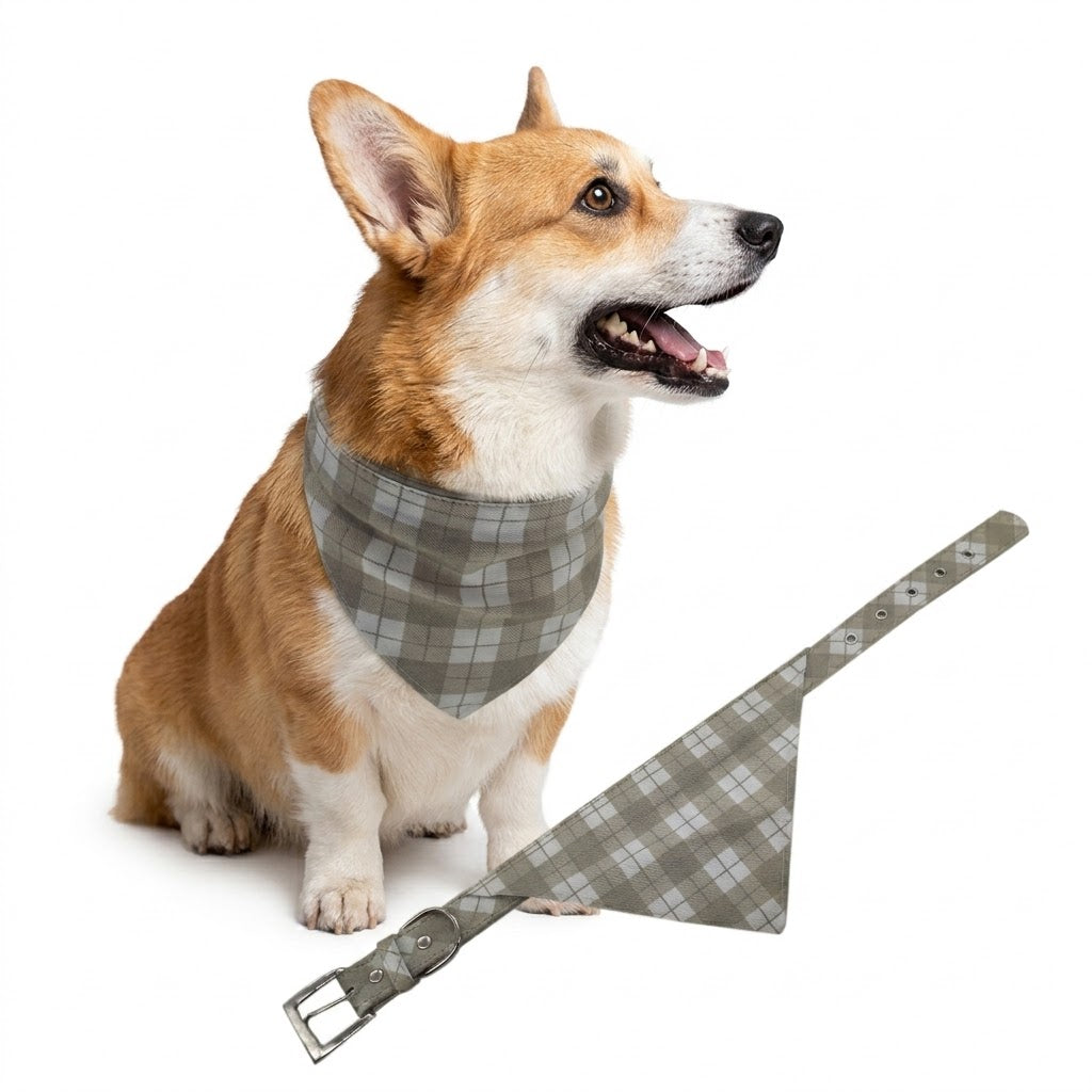 Collar con Pañoleta Escocesa para Perro