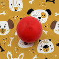 PELOTA SÓLIDA DE GOMA PARA PERROS / RESISTENTE A MORDIDAS 8 CM