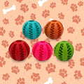 PELOTA DENTAL DISPENSADORA DE PREMIOS PARA PERROS / 5 COLORES DISPONIBLES
