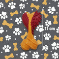 JUGUETE DENTAL PECHUGA DE POLLO DE GOMA PARA PERROS / CERDAS LIMPIADORAS 11 CM