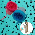 LIMPIADOR DE PATAS PARA PERROS / VASO CON CERDAS DE SILICONA 15 X 8 CM