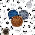 COMEDERO LENTO ANTIANSIEDAD PARA MASCOTAS / LABERINTO REDONDO 16 X 3.8 CM - 4 COLORES