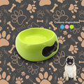COMEDERO ERGONÓMICO CON ABERTURA LATERAL PARA MASCOTAS / 15 CM - AZUL, ROSA Y VERDE