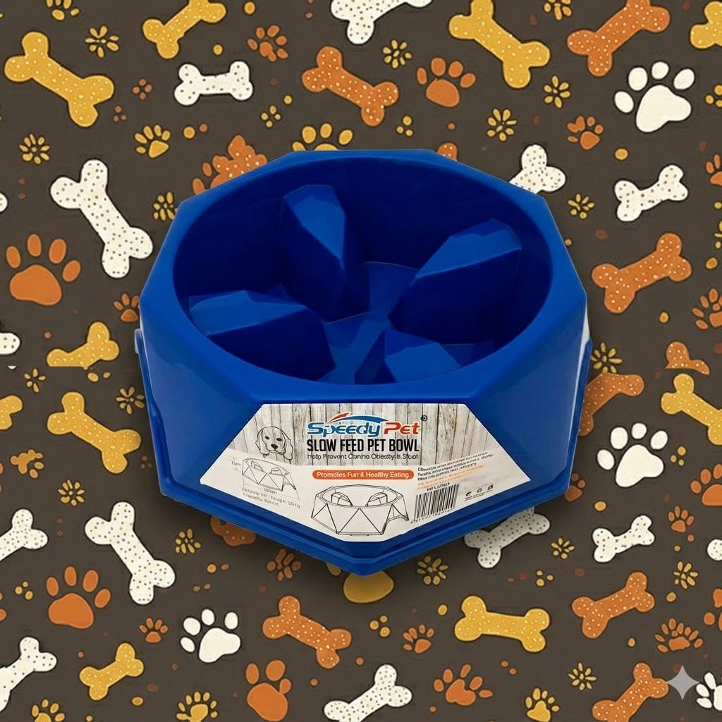 SPEEDY PET SLOW FEED PET BOWL / COMEDERO LENTO OCTAGONAL ANTIATRAGANTAMIENTO