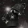 Gorras negras Big Boss Houston Flames & Star y NY Crystal Black - Kevin Hats
