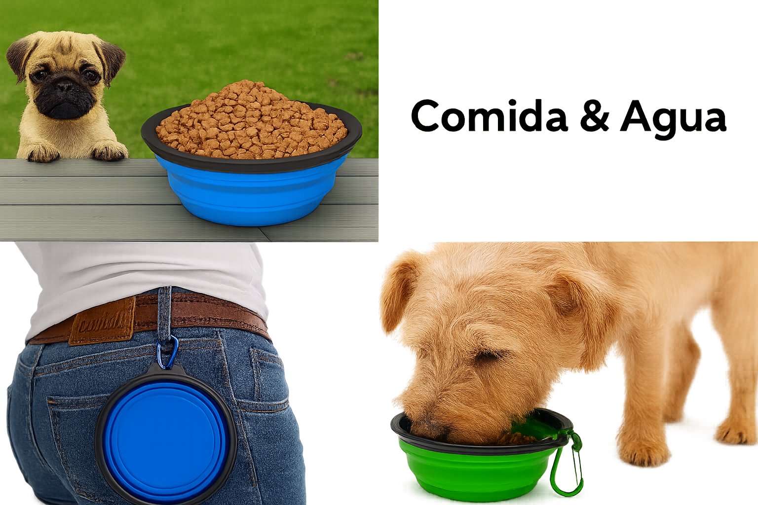 POP UP PET BOWL / TAZÓN PLEGABLE DE SILICONA PARA MASCOTAS