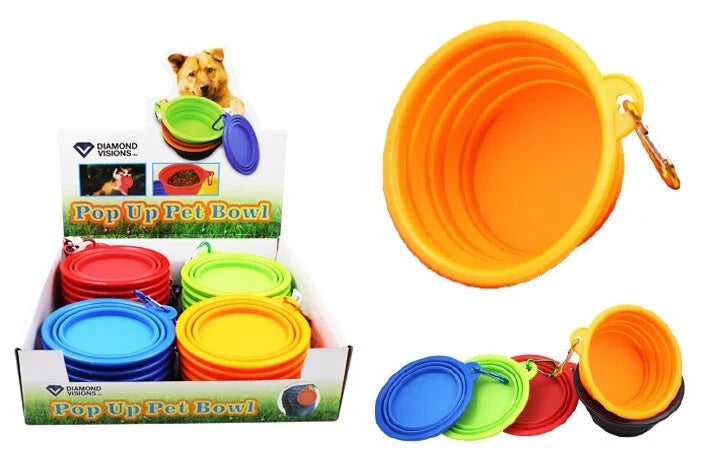 POP UP PET BOWL / TAZÓN PLEGABLE DE SILICONA PARA MASCOTAS